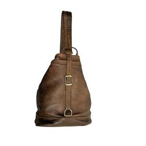 SVEN Berkeley Backpack Tote Brown Genuine Leather Hand Made in Berkeley USA